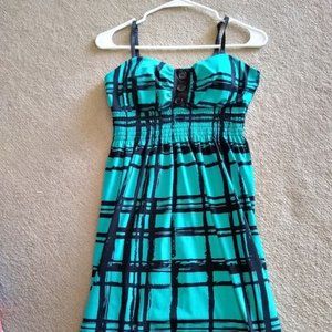 cocktail blue-green dress